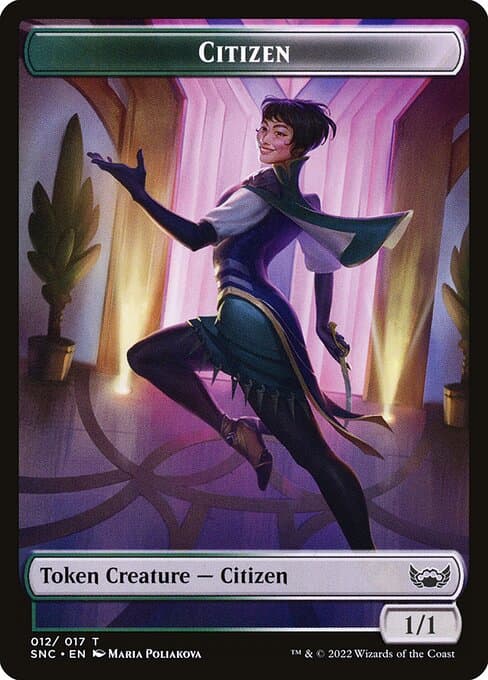 Citizen 2022 Magic: The Gathering Streets of New Capenna Token