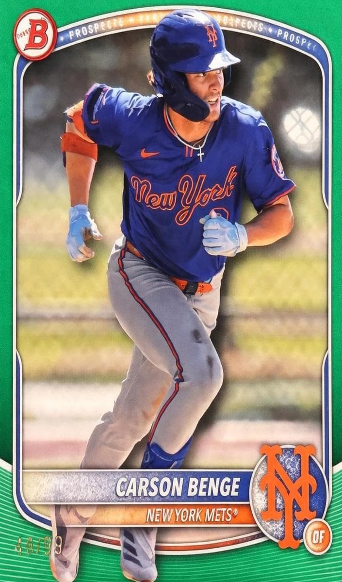 Carson Benge 2025 bowman Bowman Draft