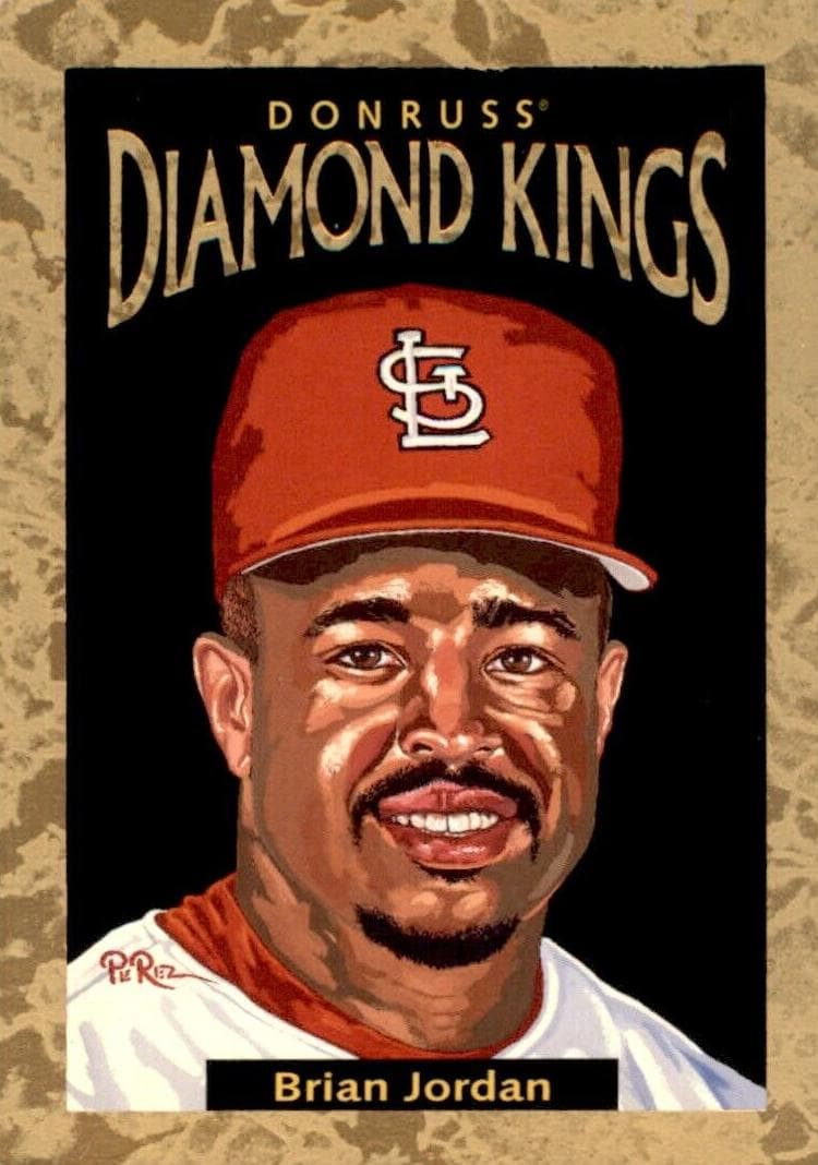 Brian Jordan 1996 panini Donruss