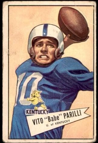 Vito "Babe" Parilli 1952 bowman Bowman Small