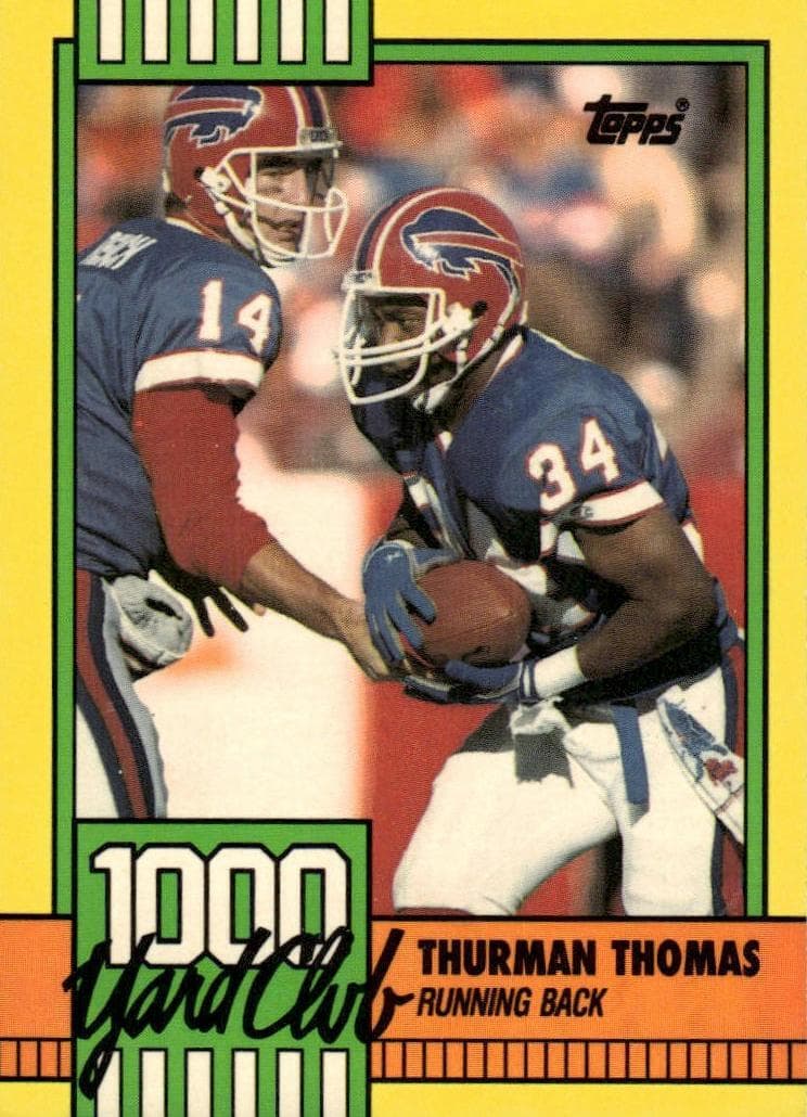 Thurman Thomas 1990 topps Topps