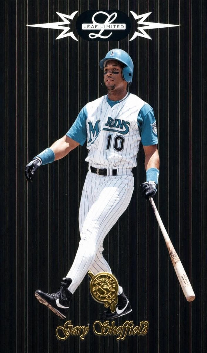 Gary Sheffield 1996 leaf Leaf Limited