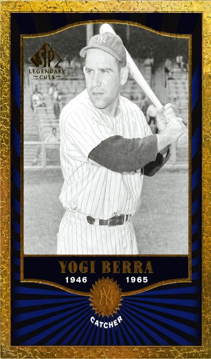 Yogi Berra 2001 unknown SP Legendary Cuts