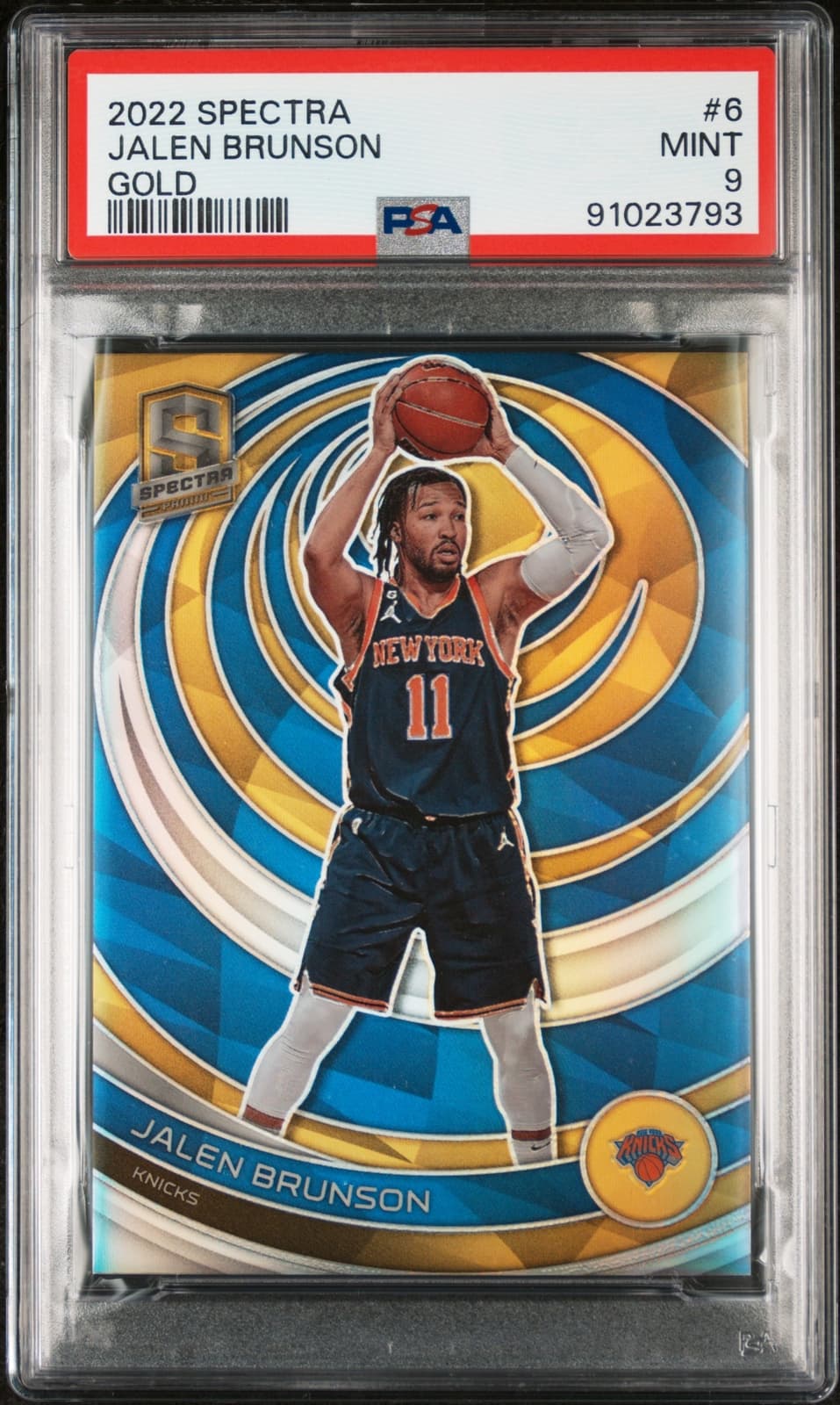Spectra Jalen Brunson 2022 Panini 2022 Panini gold