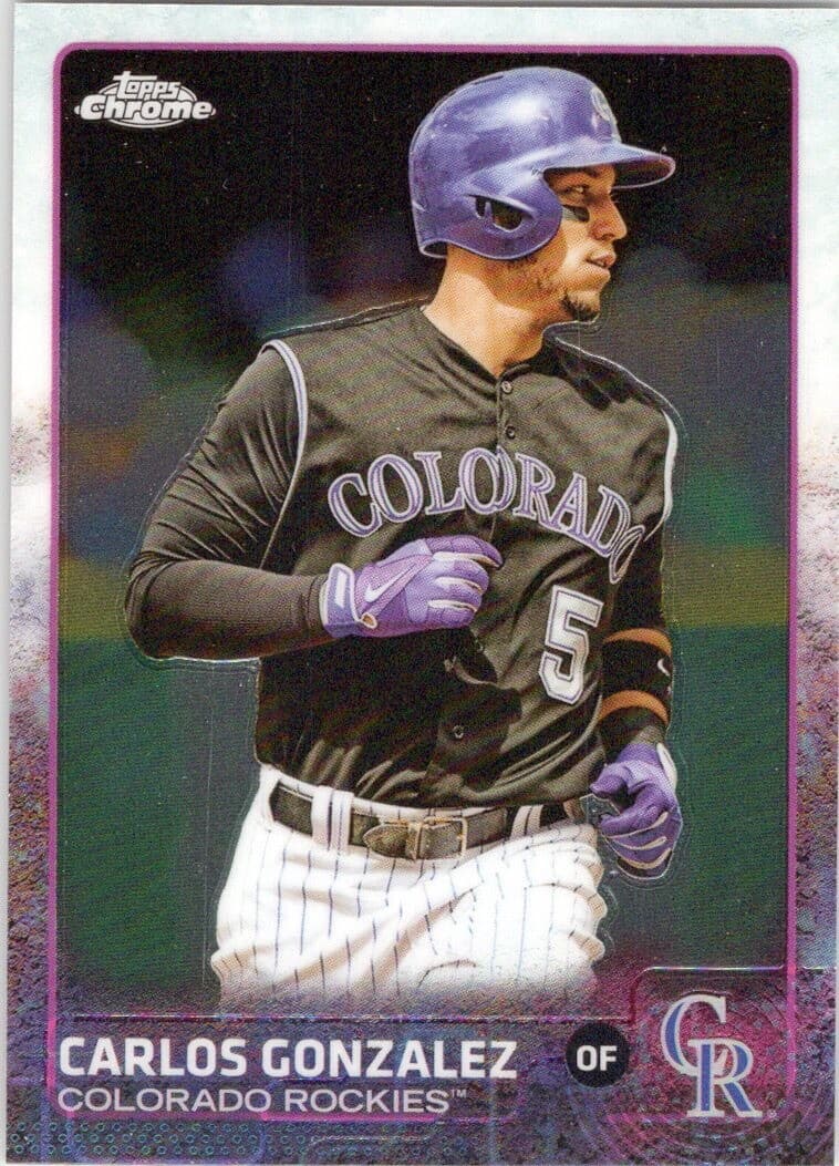 Carlos Gonzalez Colorado 2015 Topps Chrome 2015 Topps Chrome