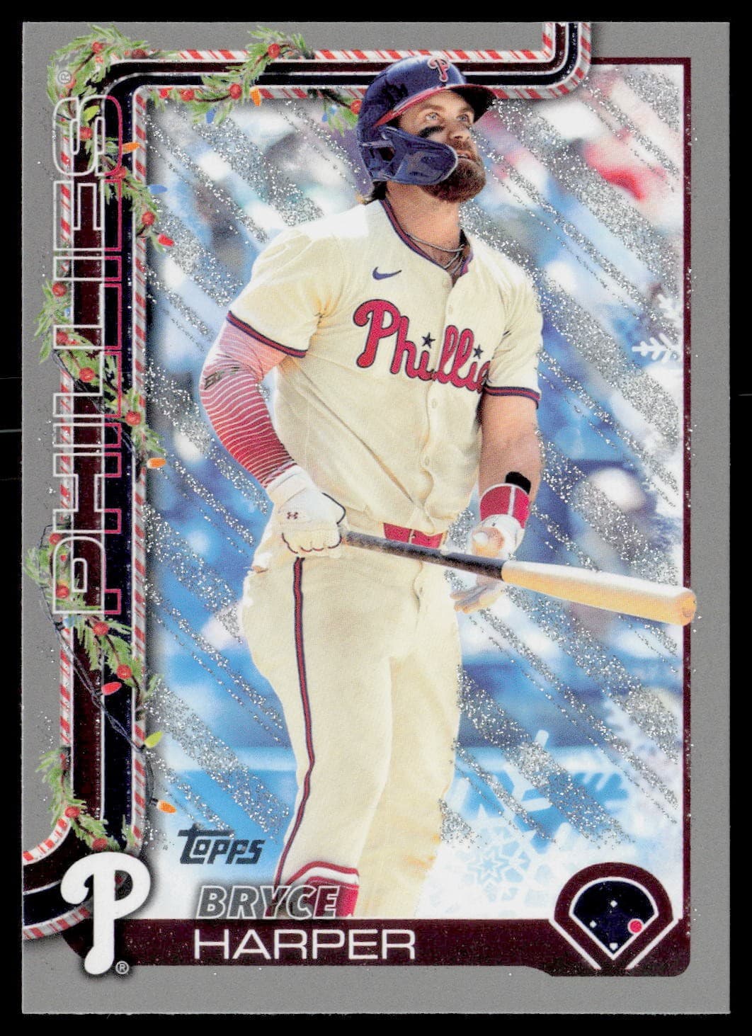 Holiday Bryce Harper 2025 Topps 2025 Topps silver