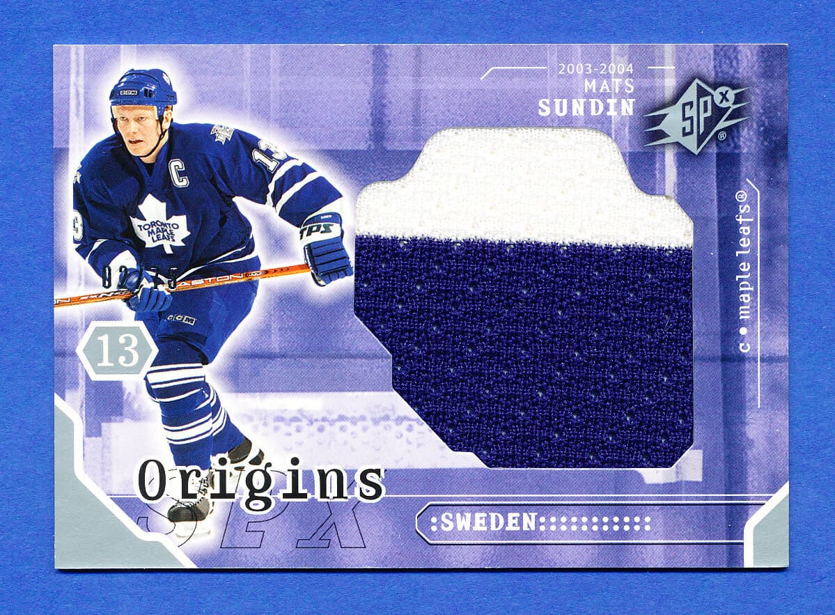 UD HOCKEY MATS SUNDIN s SPX OR 2003 Leaf 2003 Leaf