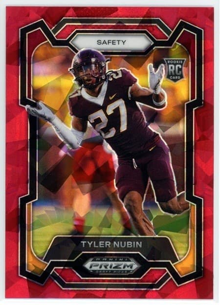 Tyler Nubin Draft 2024 Panini Prizm 2024 Panini Prizm red