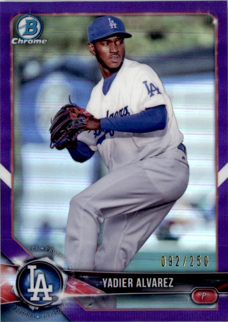 Prospects Purple Yadier 2018 Bowman Chrome 2018 Bowman Chrome