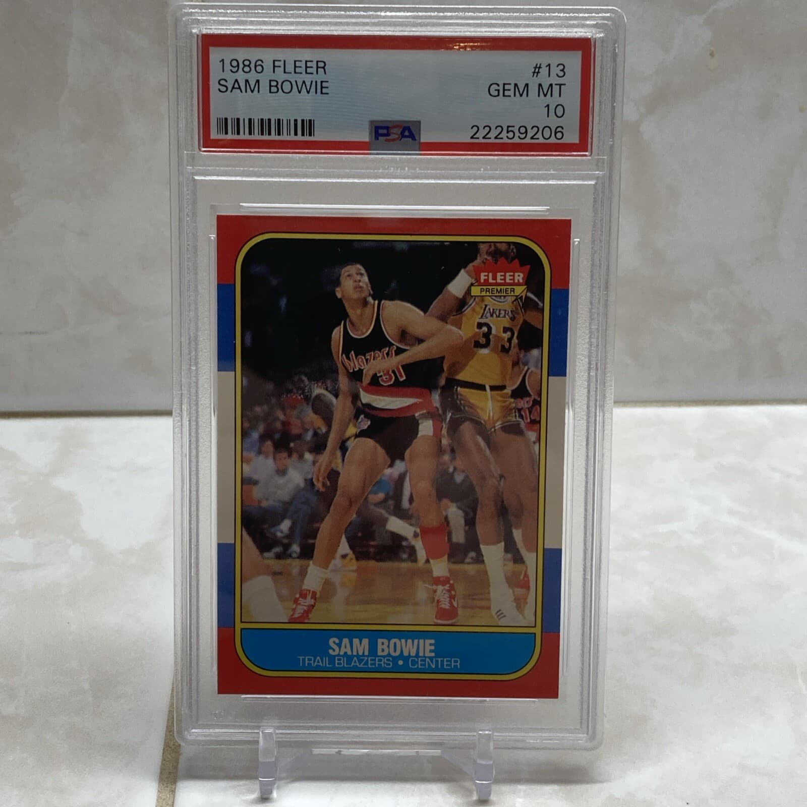 Basketball Sam Bowie 1986 Fleer