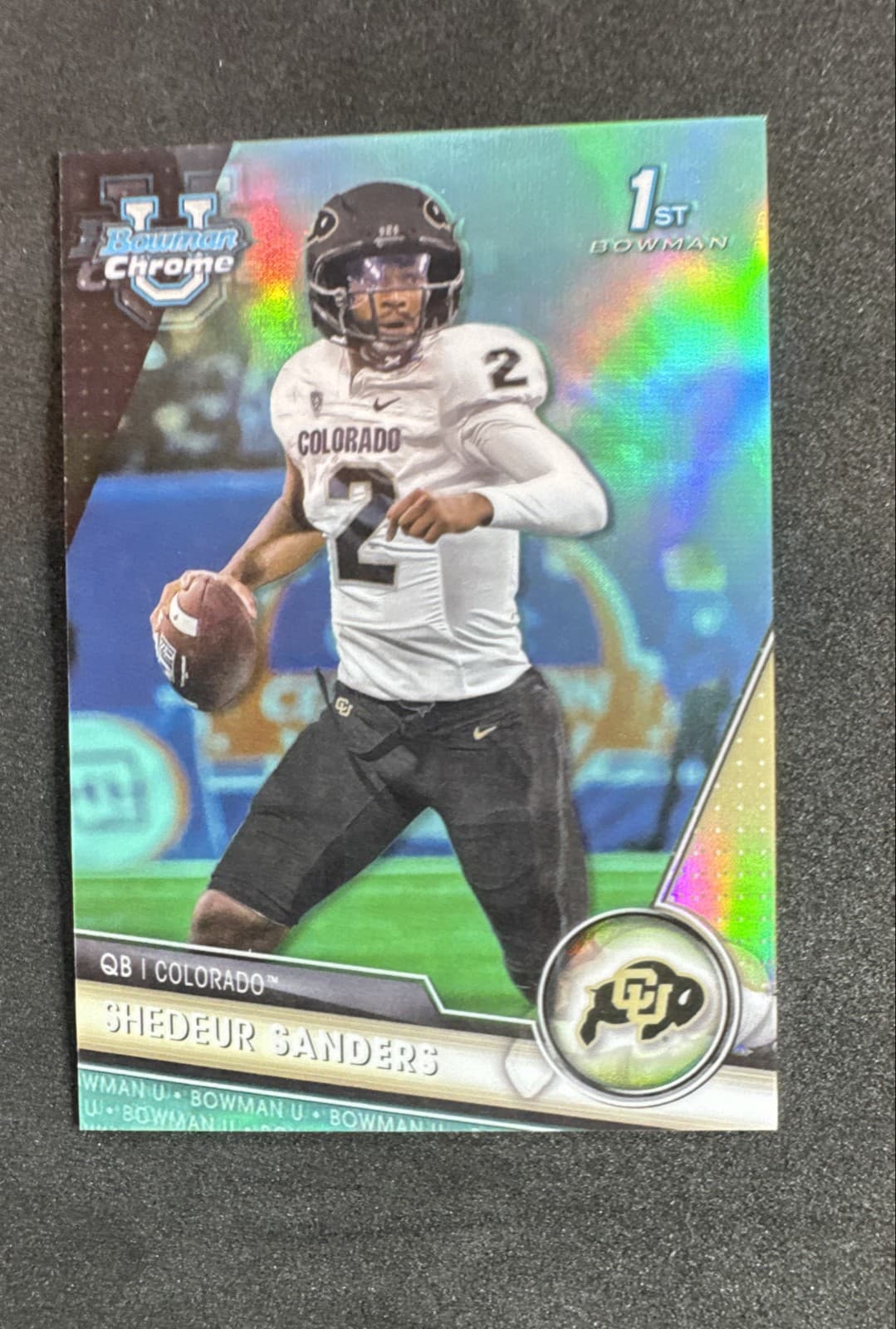 Shedeur Sanders Aqua 2023 Bowman 2023 Bowman