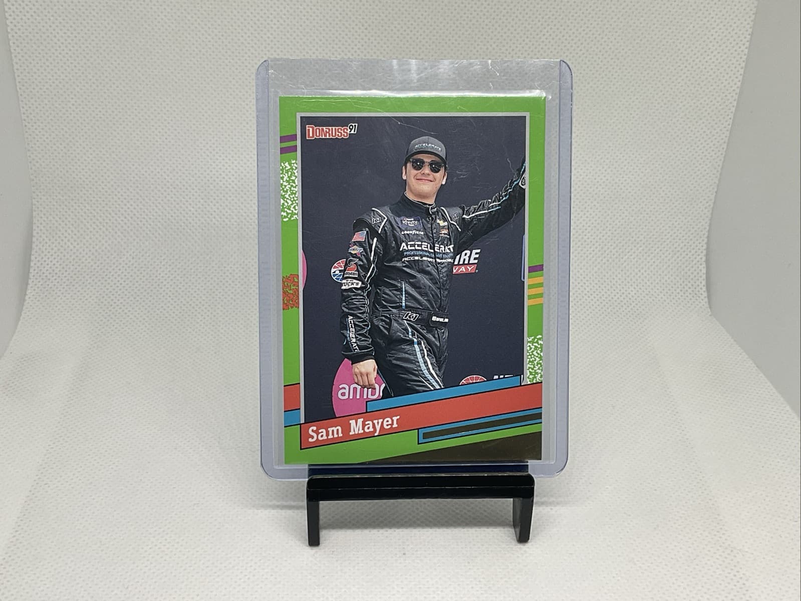 DONRUSS OPTIC RACING SAM MAYER 2024 Panini 2024 Panini green