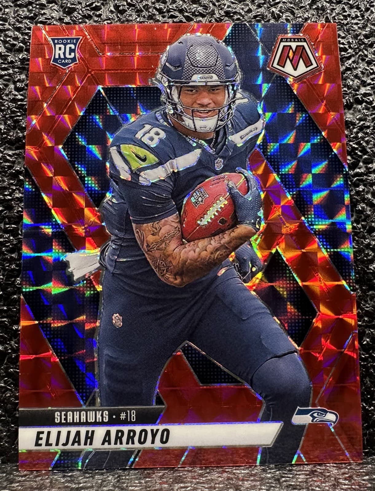 Football Red Mosaic 2025 Panini Mosaic