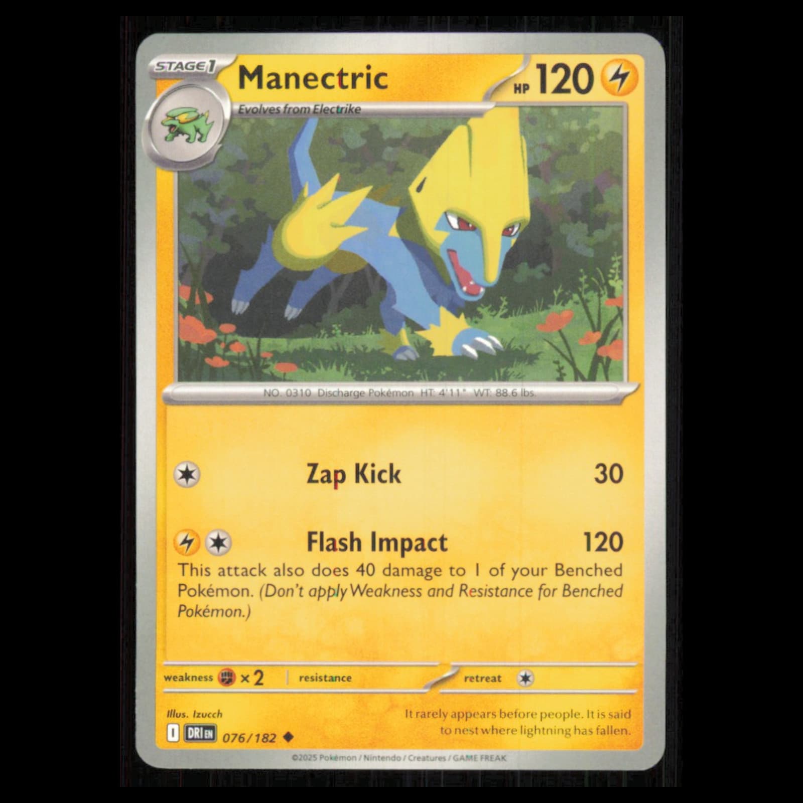 Manectric Scarlet 2025 Panini Donruss Optic 2025 Unknown example 2