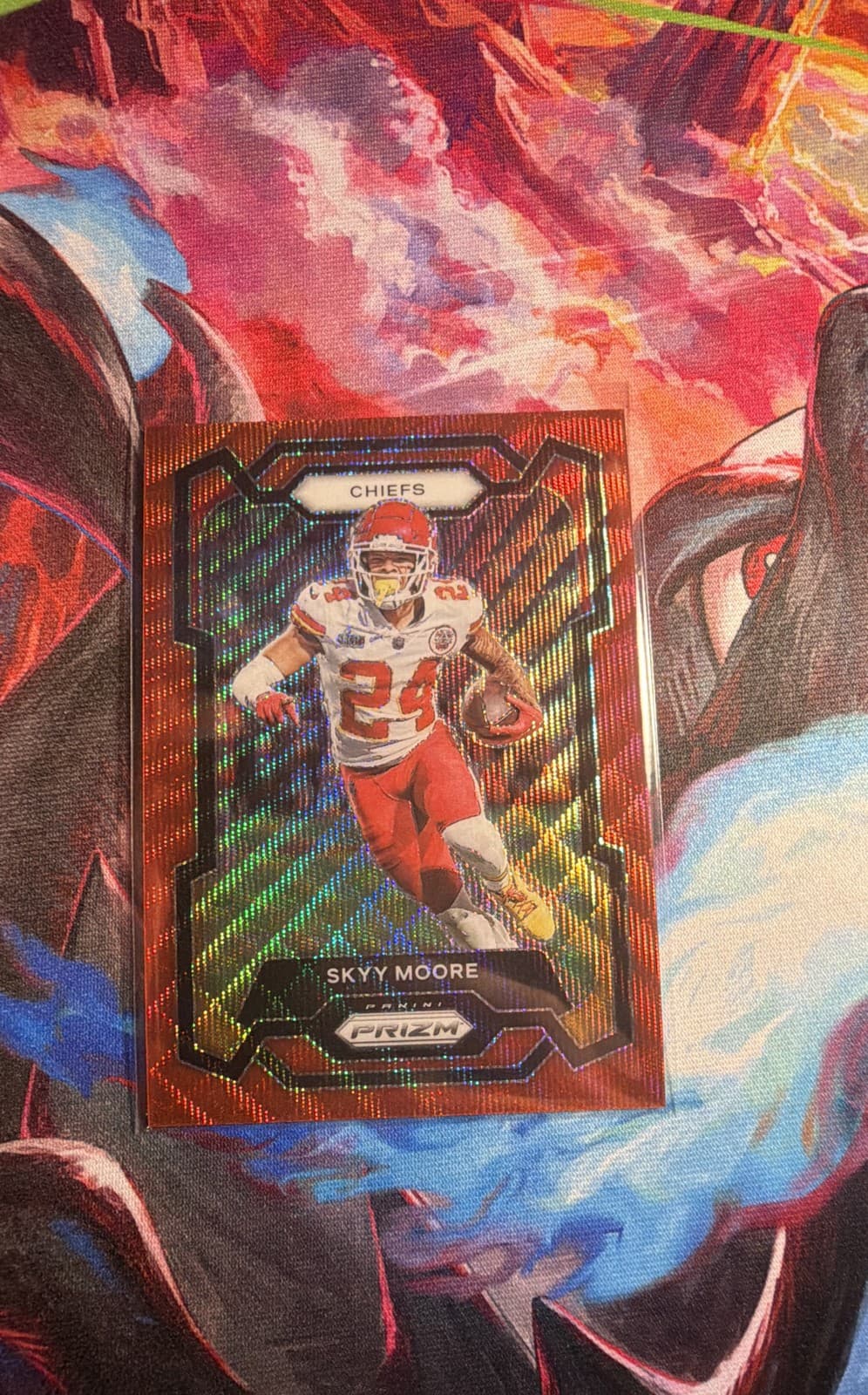 Skyy Moore Red 2023 Panini Prizm 2023 Panini Prizm red-wave