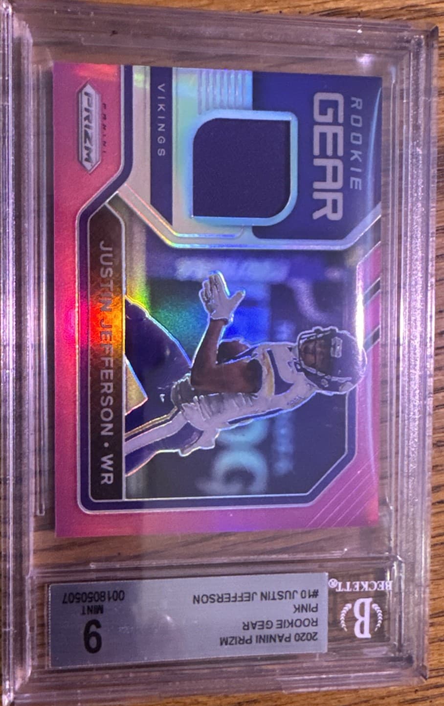 Justin Jefferson 2020 Panini Prizm 2020 Panini Prizm pink