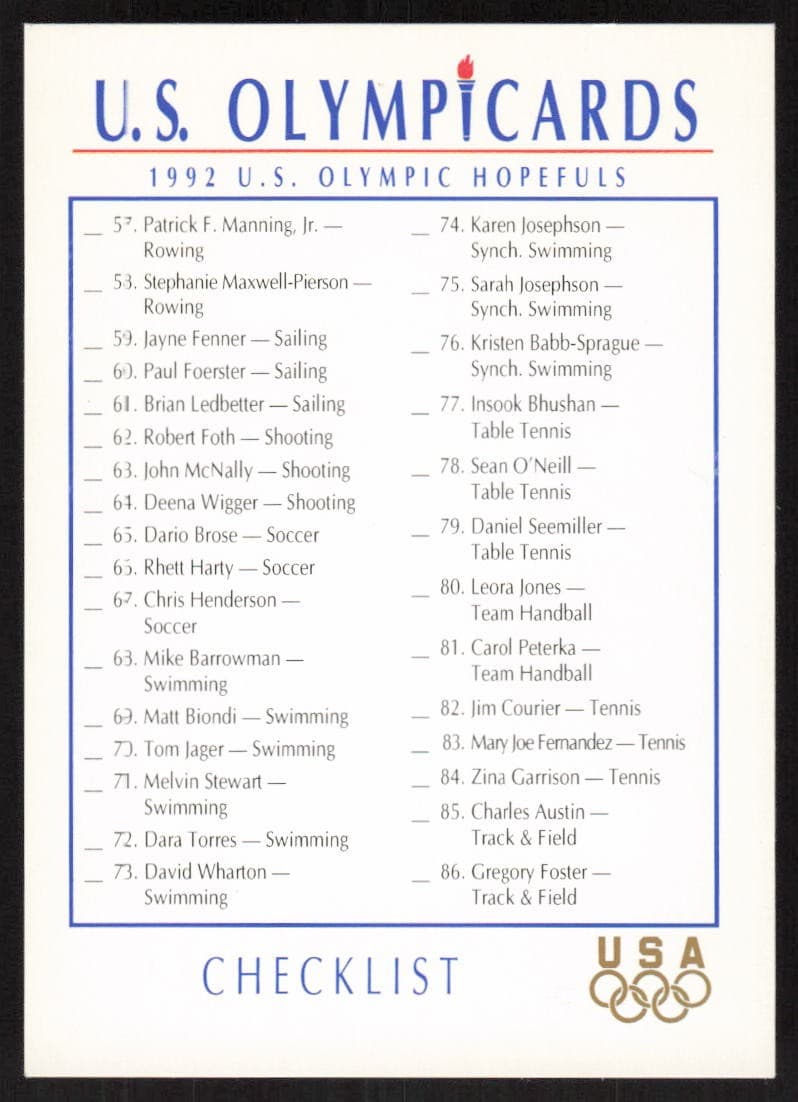 Impel Olympicards 1992 Unknown 1992 Unknown