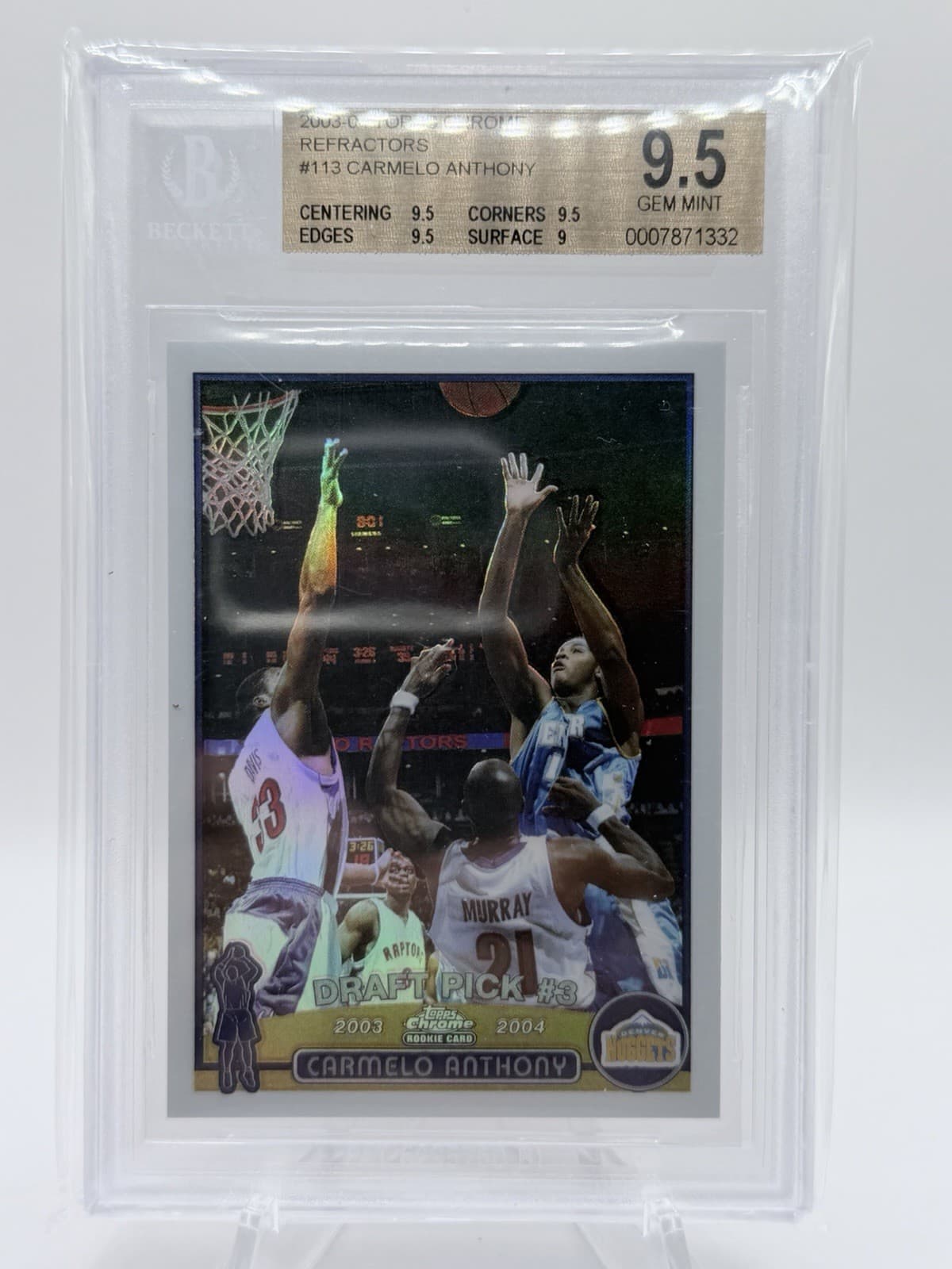 Carmelo Anthony 2003 Topps Chrome 2003 Topps Chrome example 2