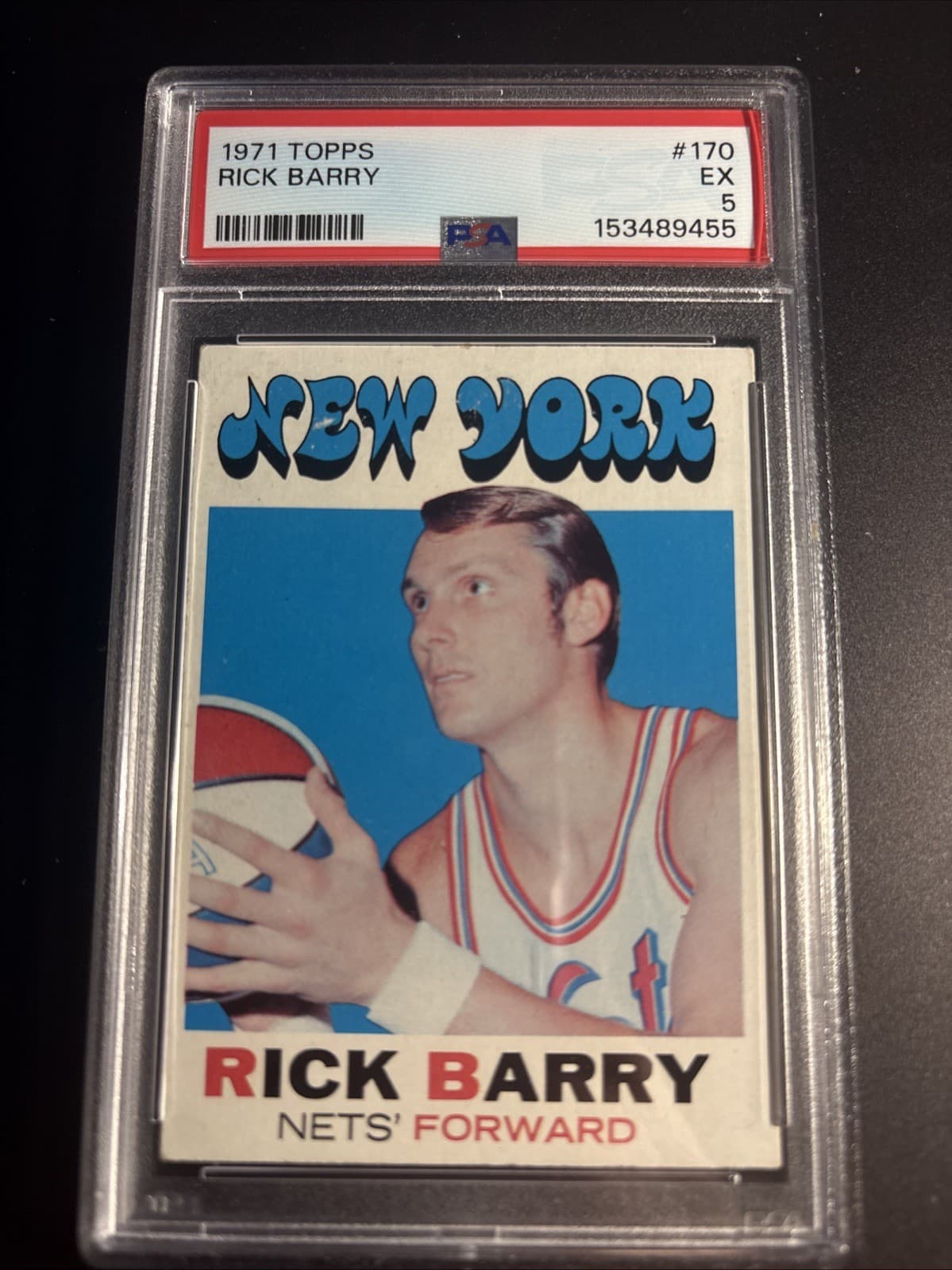 RICK BARRY NEW YORK BASKETBALL 1971 Topps 1971 Topps