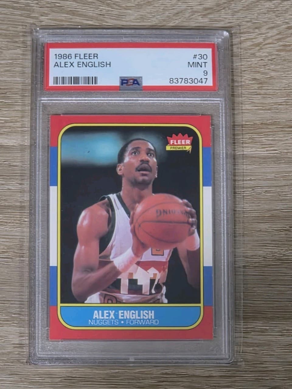 Alex English Denver 1986 Fleer 1986 Fleer