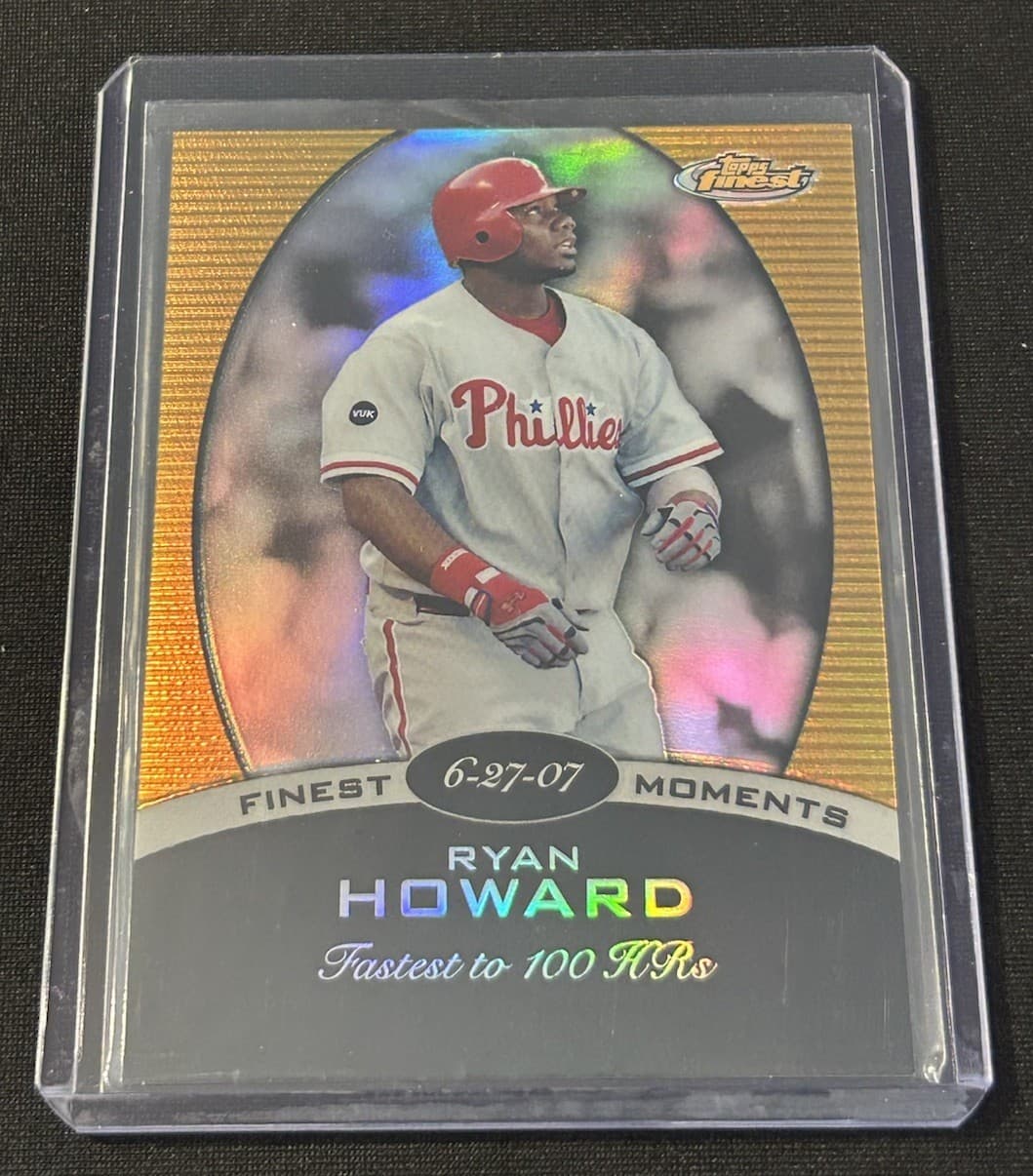 Ryan Howard Finest 2008 Topps Finest 2008 Topps Finest gold-refractor