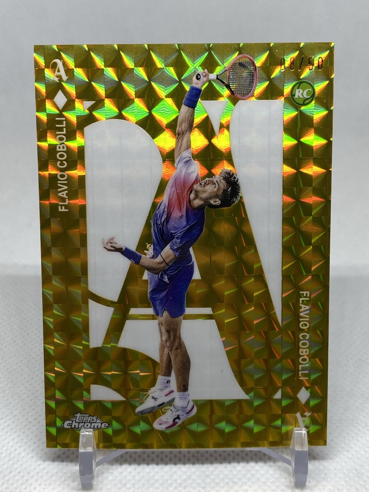 Aces Flavio Cobolli 2025 Topps Chrome 2025 Topps Chrome gold-refractor