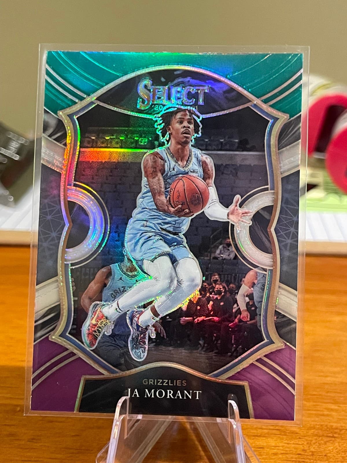 Basketball Ja Morant 2020 Panini Select 2020 Panini Select red-shimmer example 1