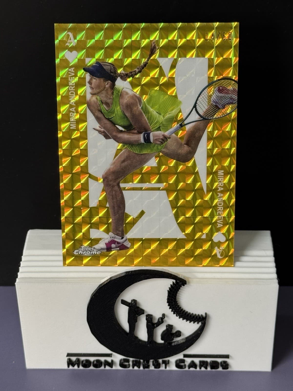 Mirra Andreeva 2025 Topps Chrome 2025 Topps Chrome gold