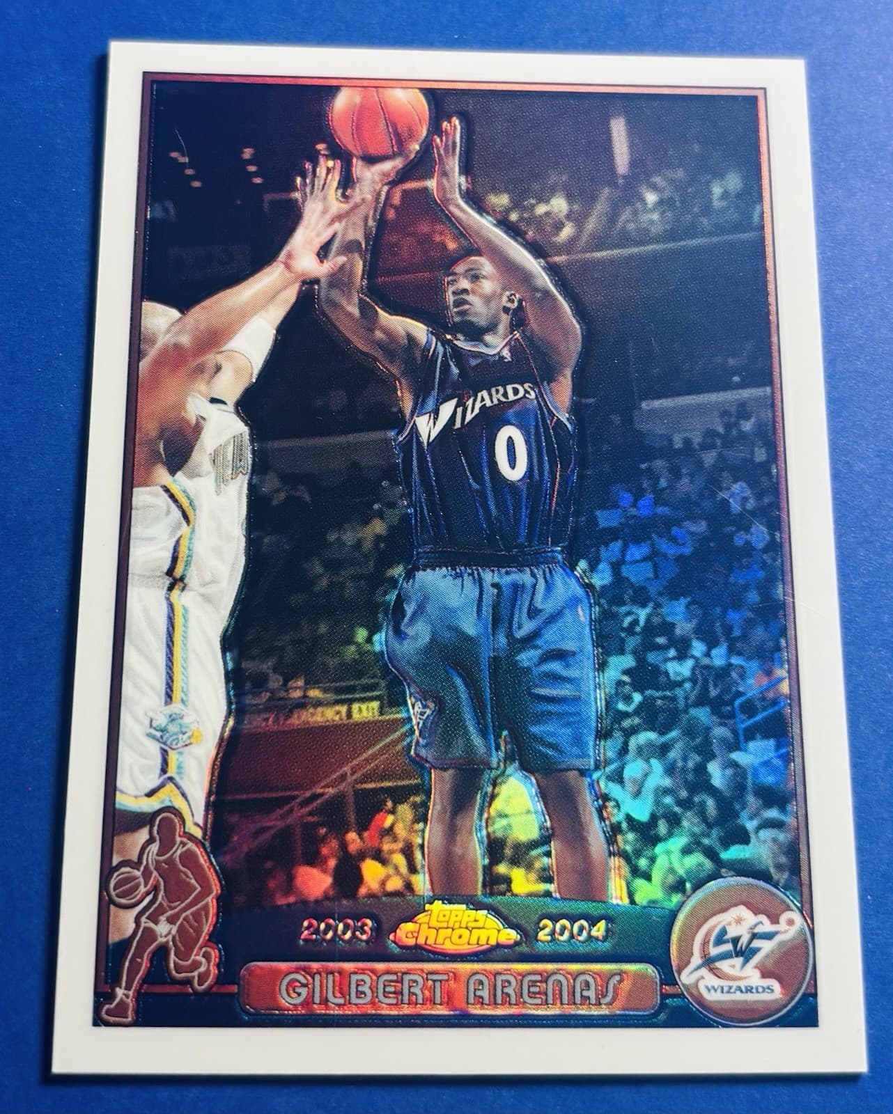 Gilbert Arenas Wizards 2003 Topps Chrome 2003 Topps Chrome refractor