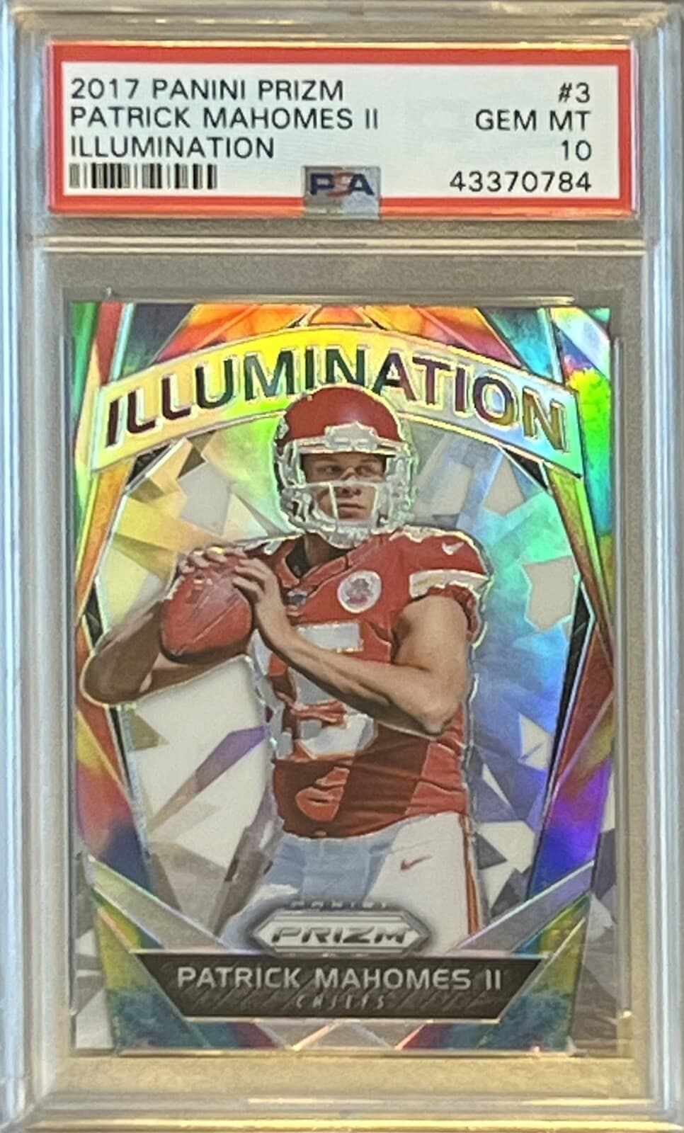 Patrick Mahomes Illumination 2017 Panini Prizm