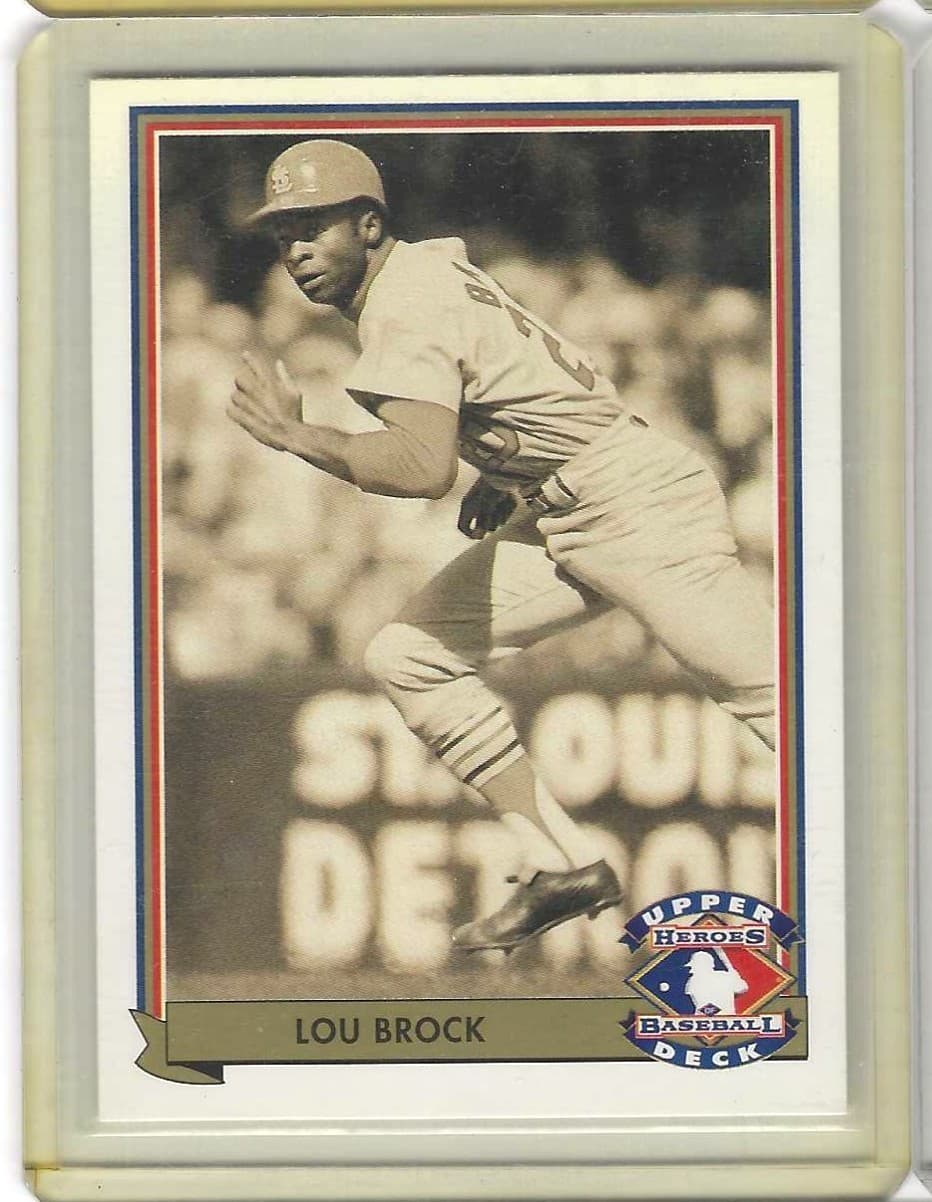 Baseball Lou Brock 1992 Upper Deck