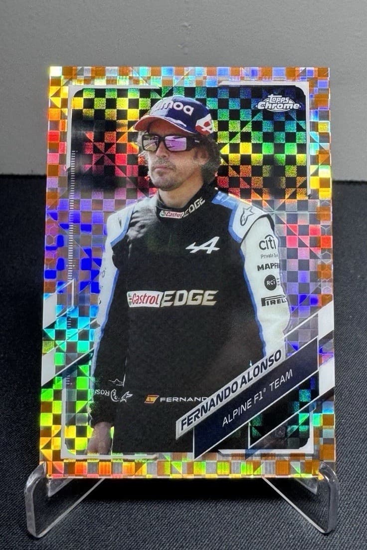 Fernando Alonso Orange 2021 Topps Chrome 2021 Topps Chrome