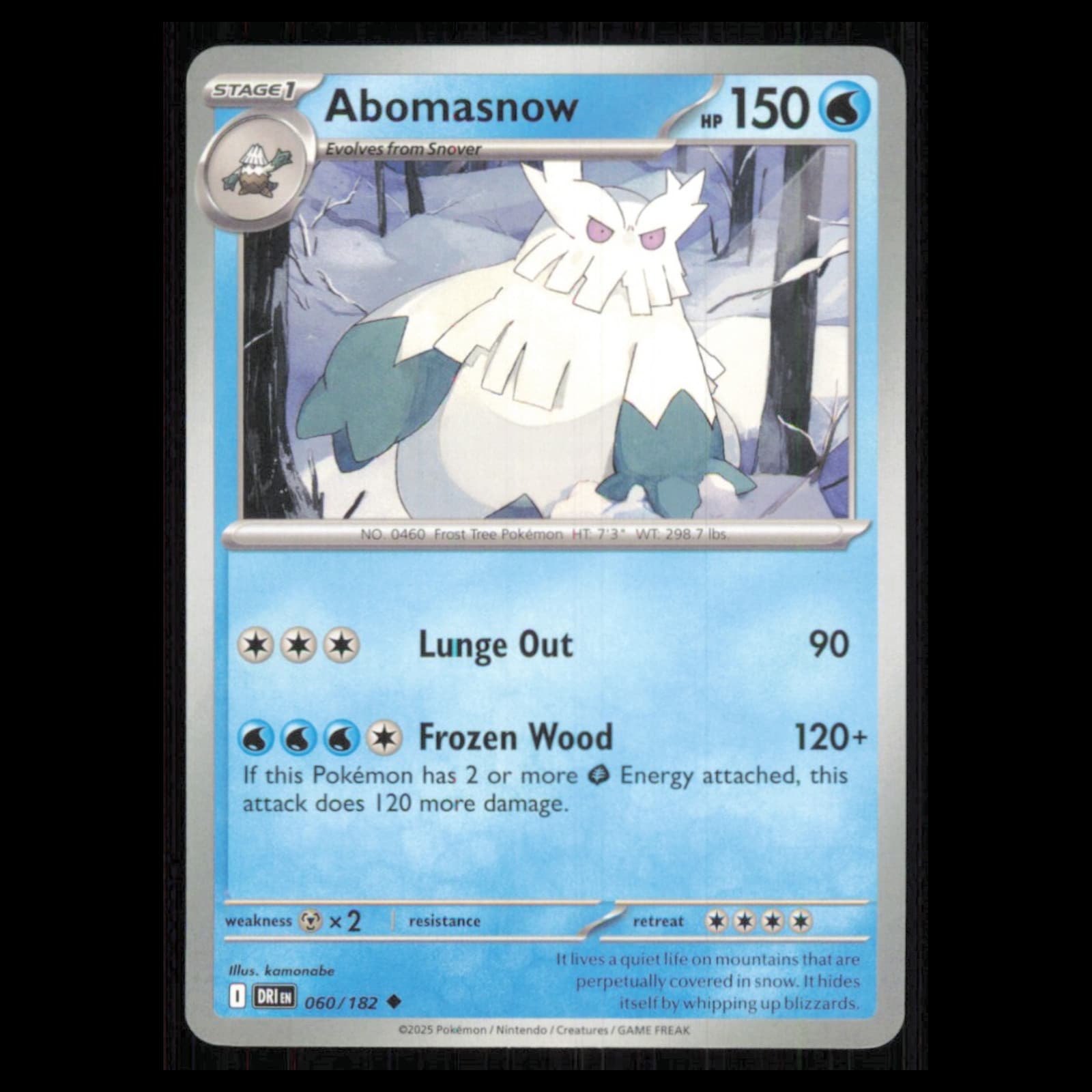 Abomasnow Scarlet 2025 Bowman 2025 Unknown example 2