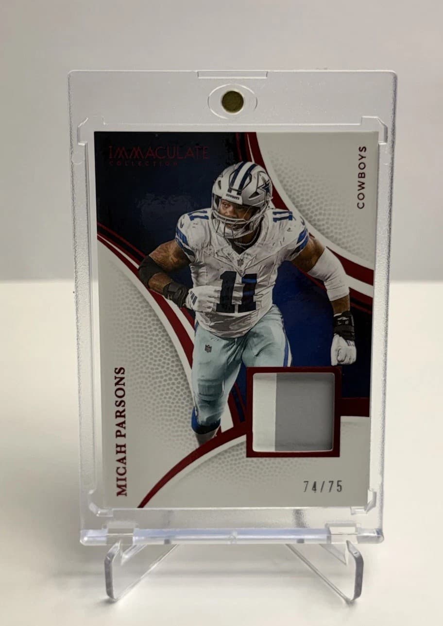 Memorabilia Micah Parsons 2025 Panini Immaculate 2025 Panini Immaculate red