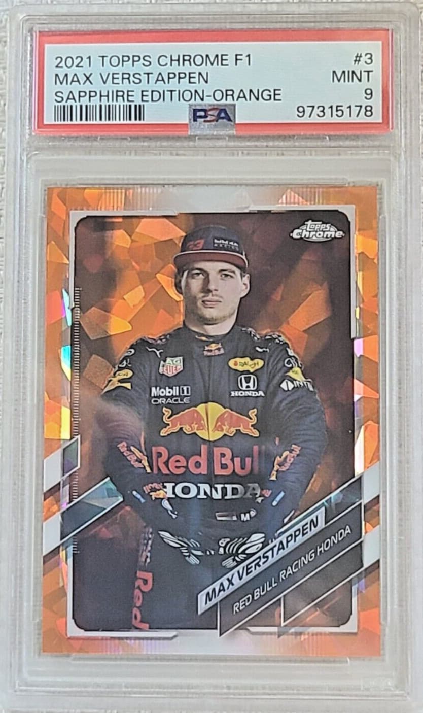 Max Verstappen Orange 2021 Topps Chrome 2021 Topps Chrome orange