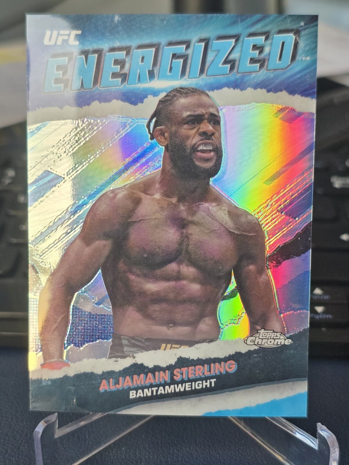Aljamain Sterling Energized 2024 Topps Chrome 2024 Topps Chrome