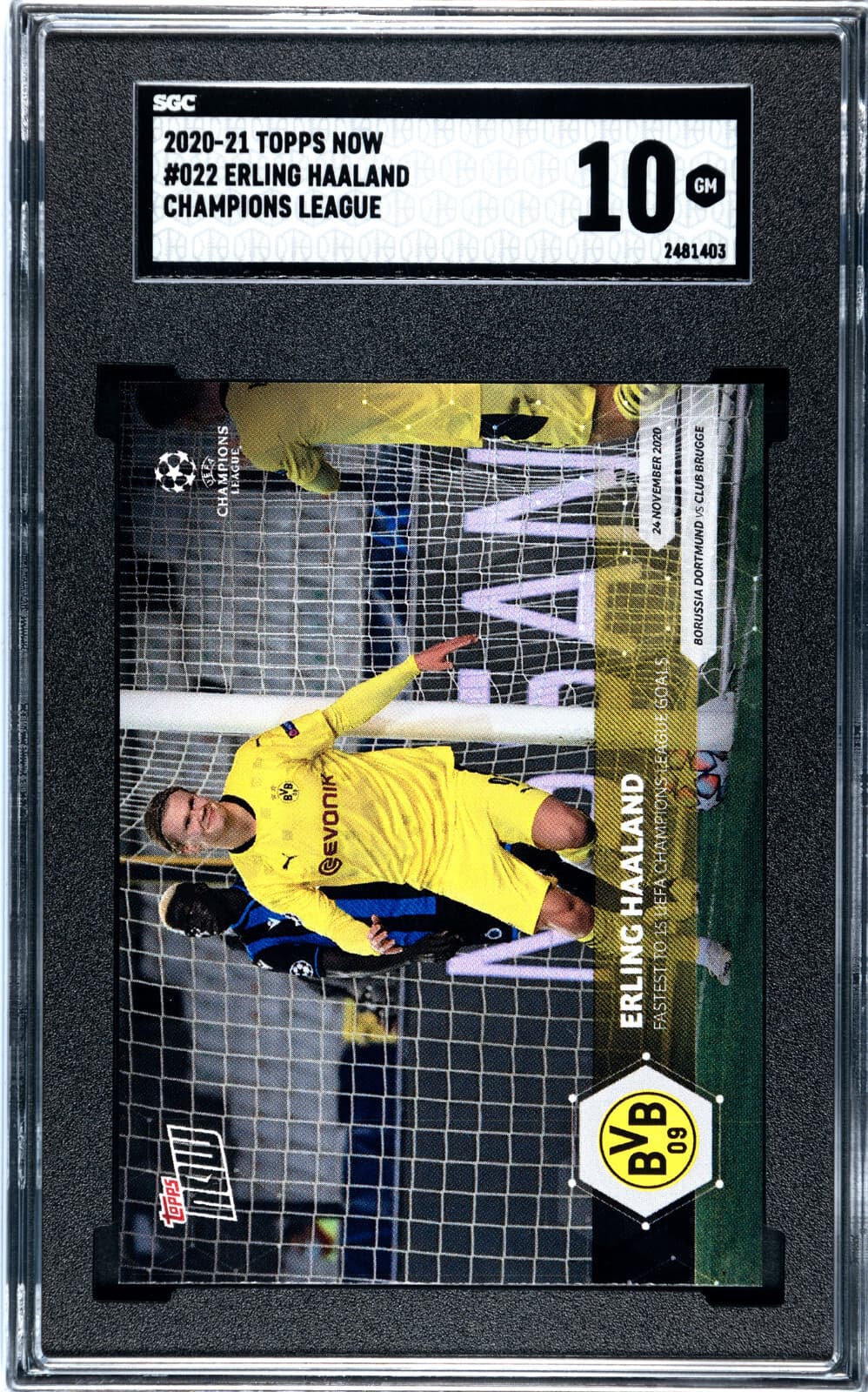 Soccer Erling Haaland 2020 Topps