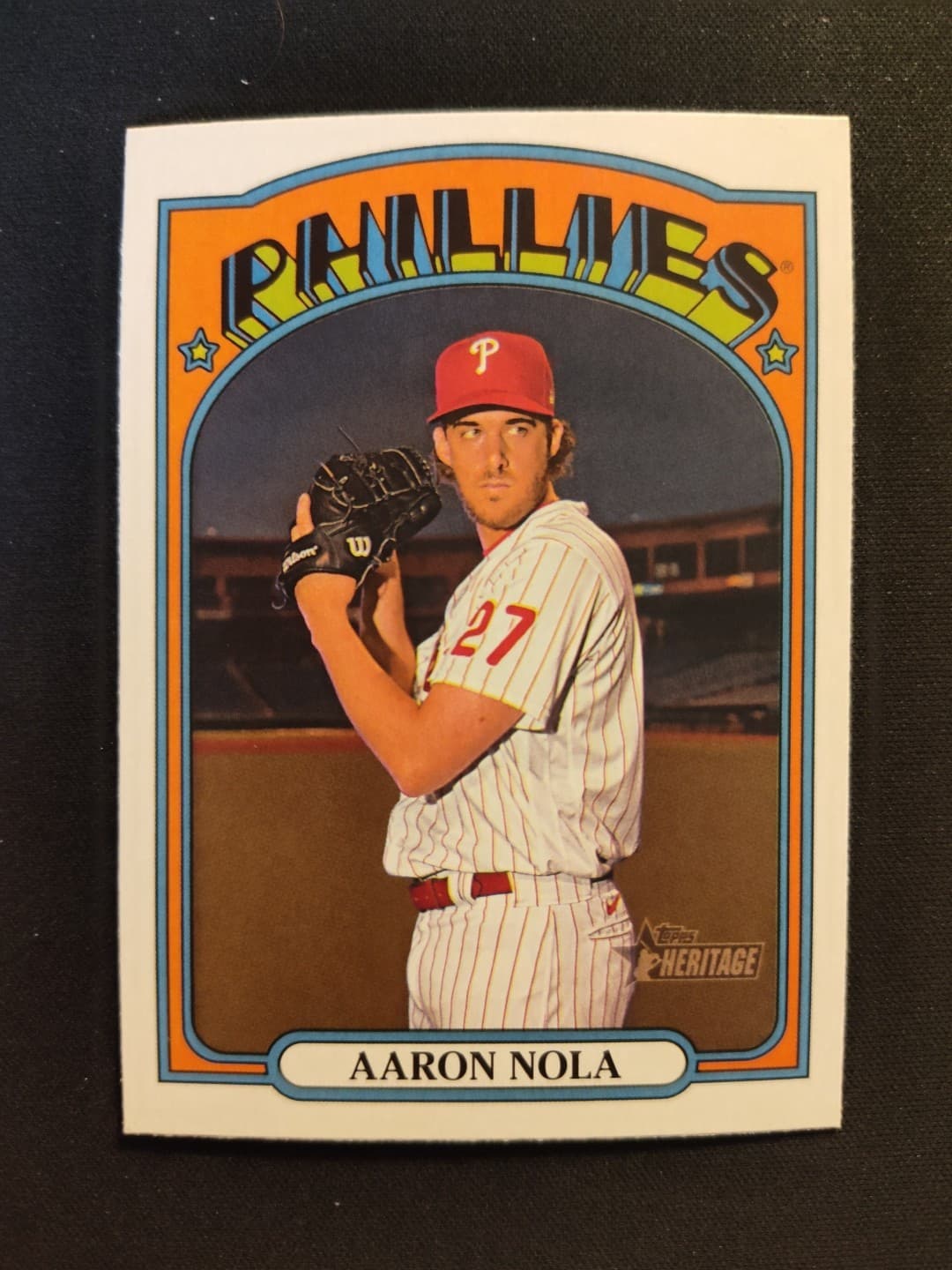 Aaron Nola Philadelphia 2021 Topps Heritage 2021 Topps Heritage