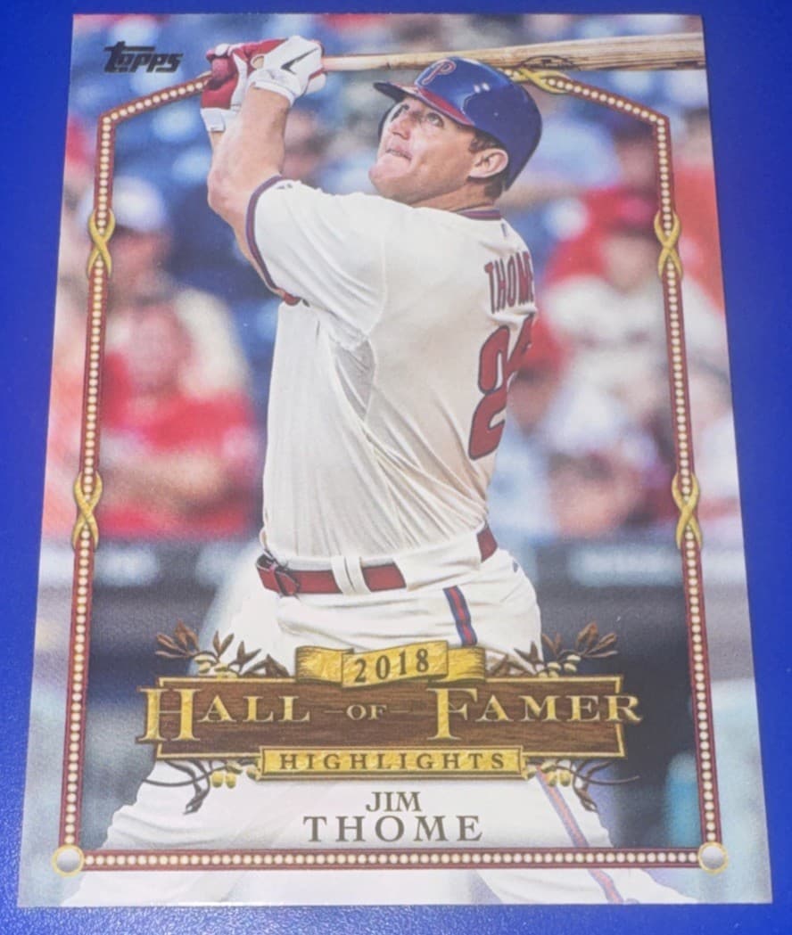 Jim Thome Hall 2018 Topps Update
