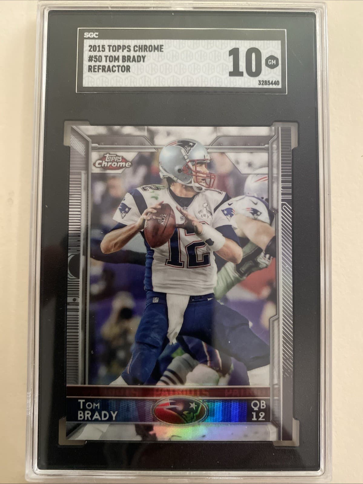 Tom Brady 2015 Topps Chrome 2015 Topps Chrome refractor