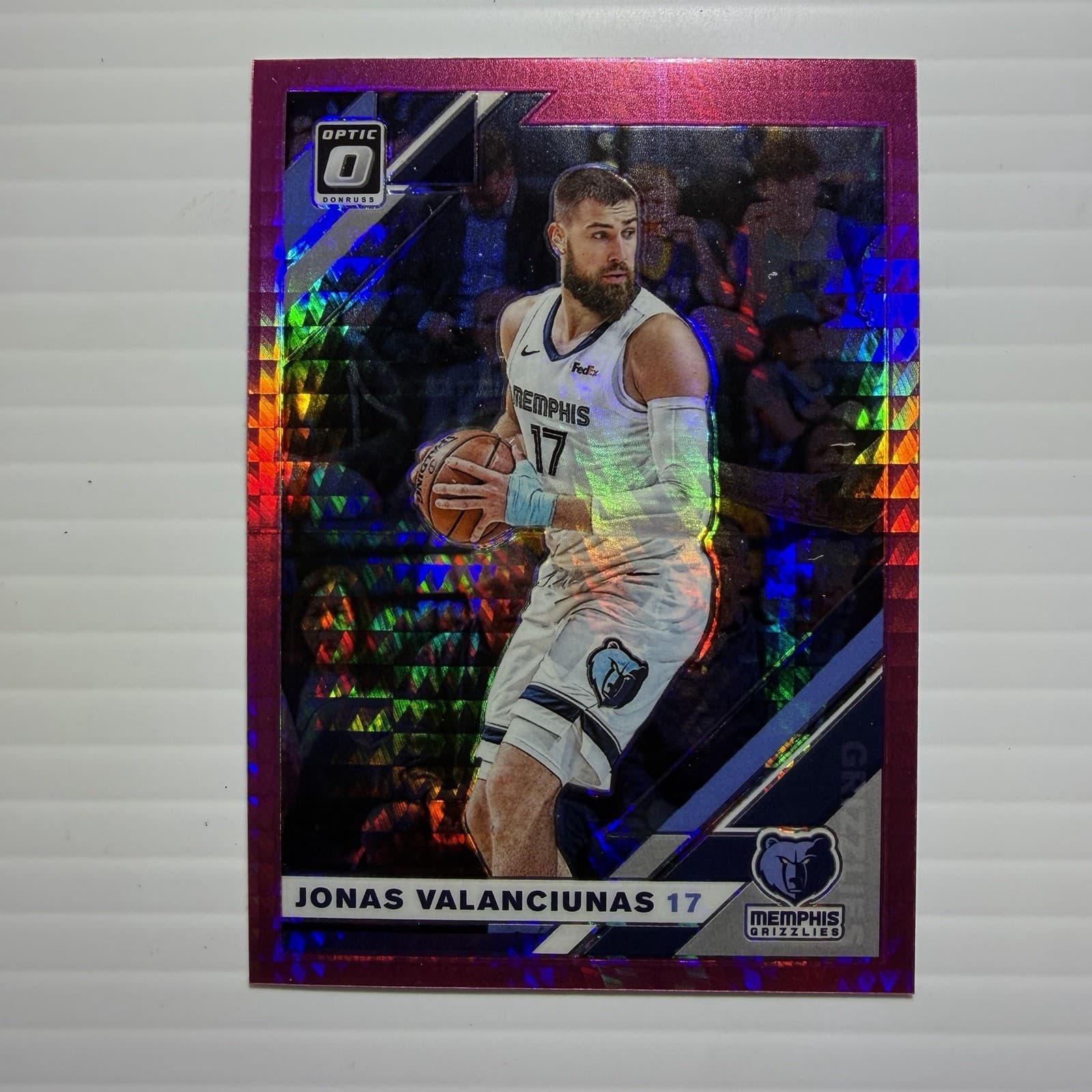 Jonas Valanciunas 2019 Donruss Optic 2019 Donruss Optic pink