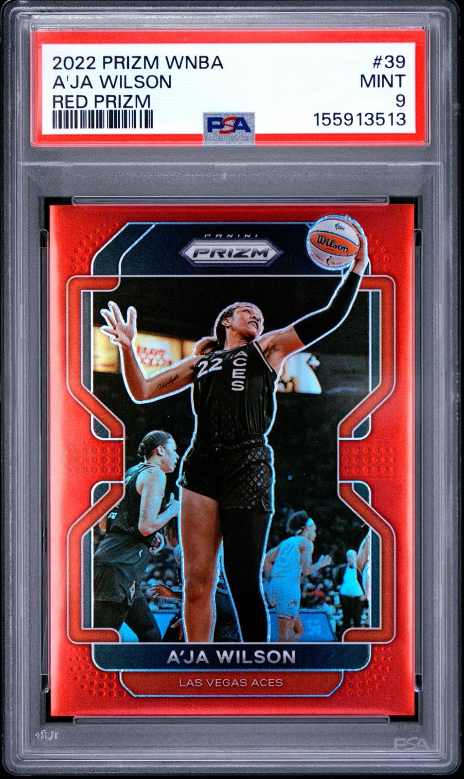 WNBA RED A'JA WILSON 2022 Panini Prizm 2022 Panini Prizm red