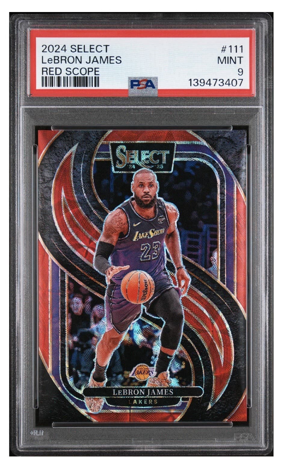 LeBron James 2024 panini Select Premier Level Blue Disco