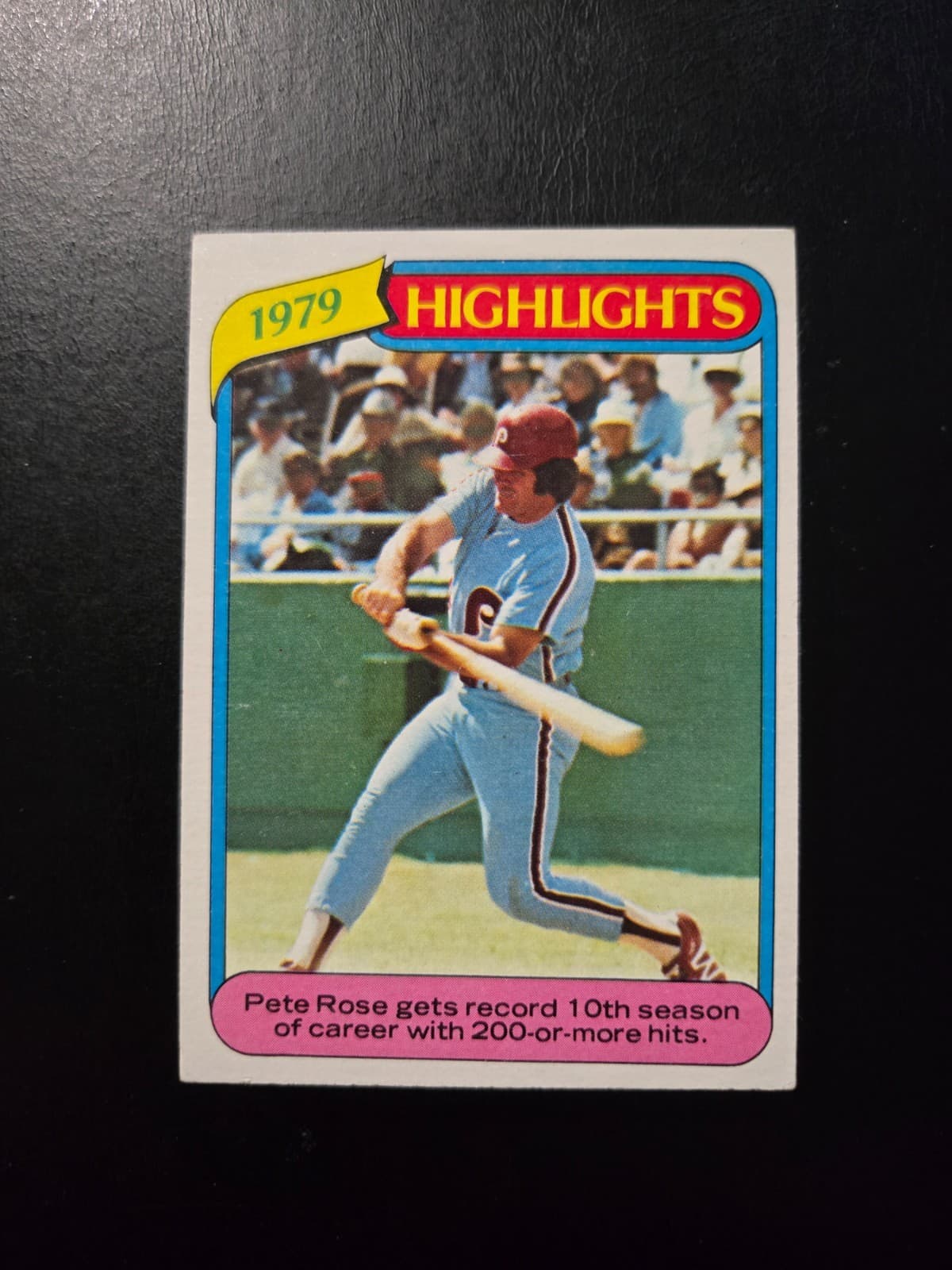 HIGHLIGHTS PETE ROSE 200 HITS 1979 Topps