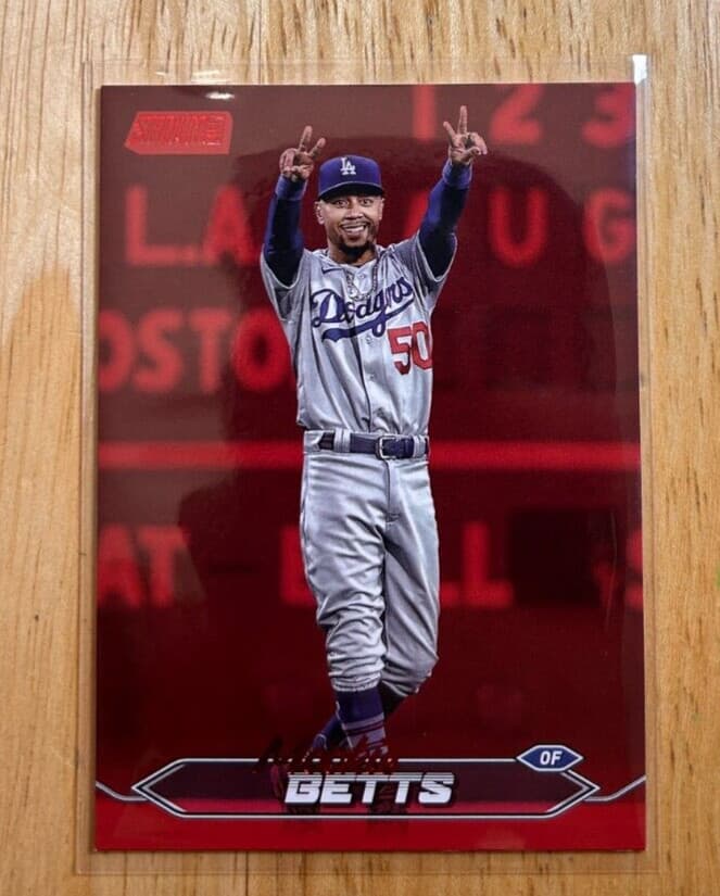 Mookie Betts Red 2024 Topps Stadium Club 2024 Topps Stadium Club