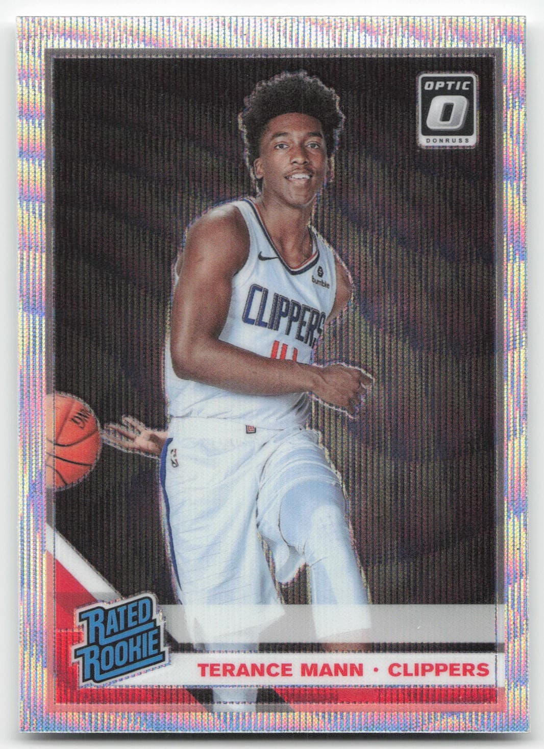 Terance Mann Fanatics 2019 Donruss Optic 2019 Donruss Optic silver-wave