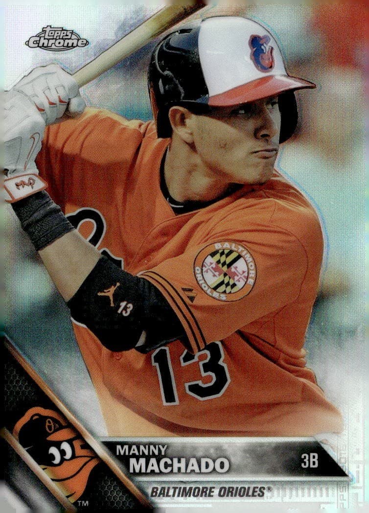 Refractors Manny Machado 2016 Topps Chrome 2016 Topps Chrome