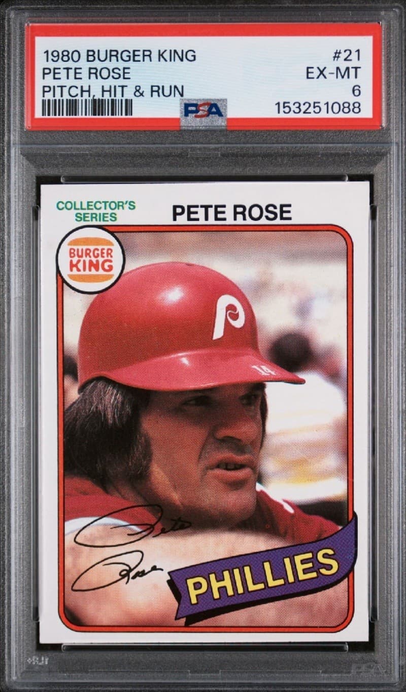 ⚾️ BURGER KING PHILLIES PETE R 1980 Topps 1980 Topps