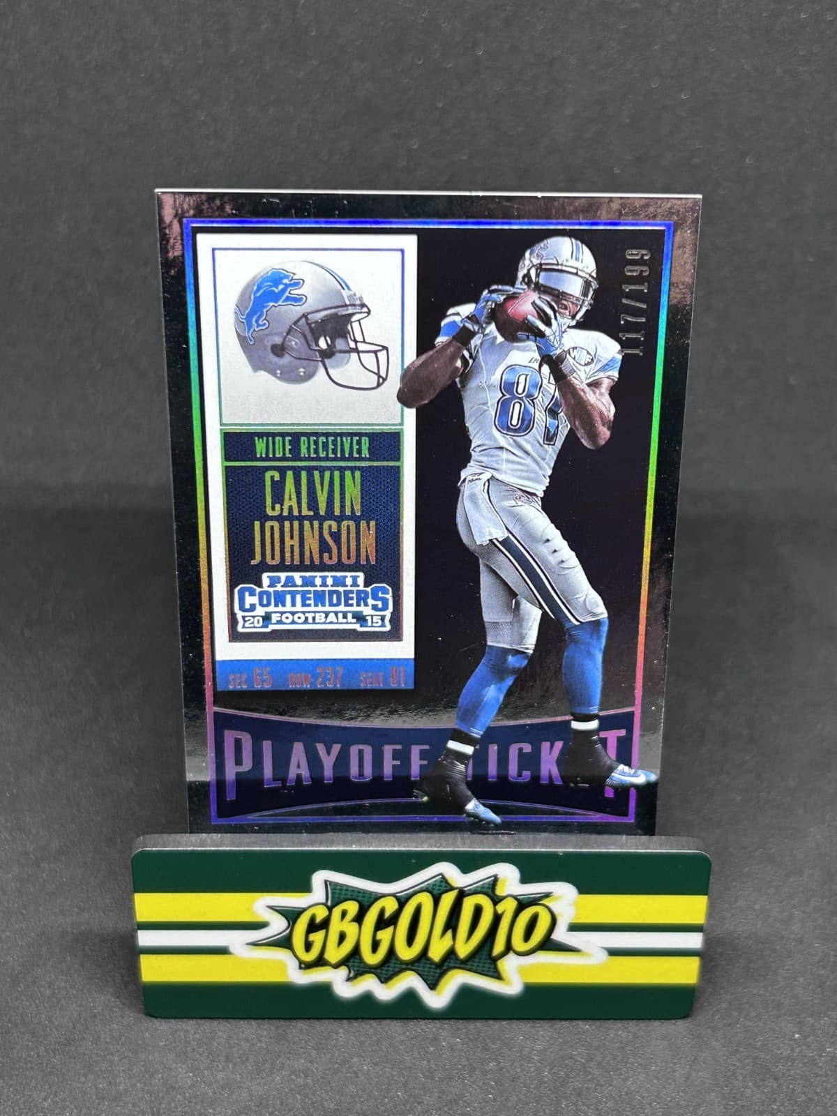 Calvin Johnson Playoff 2015 Panini Contenders 2015 Panini Contenders