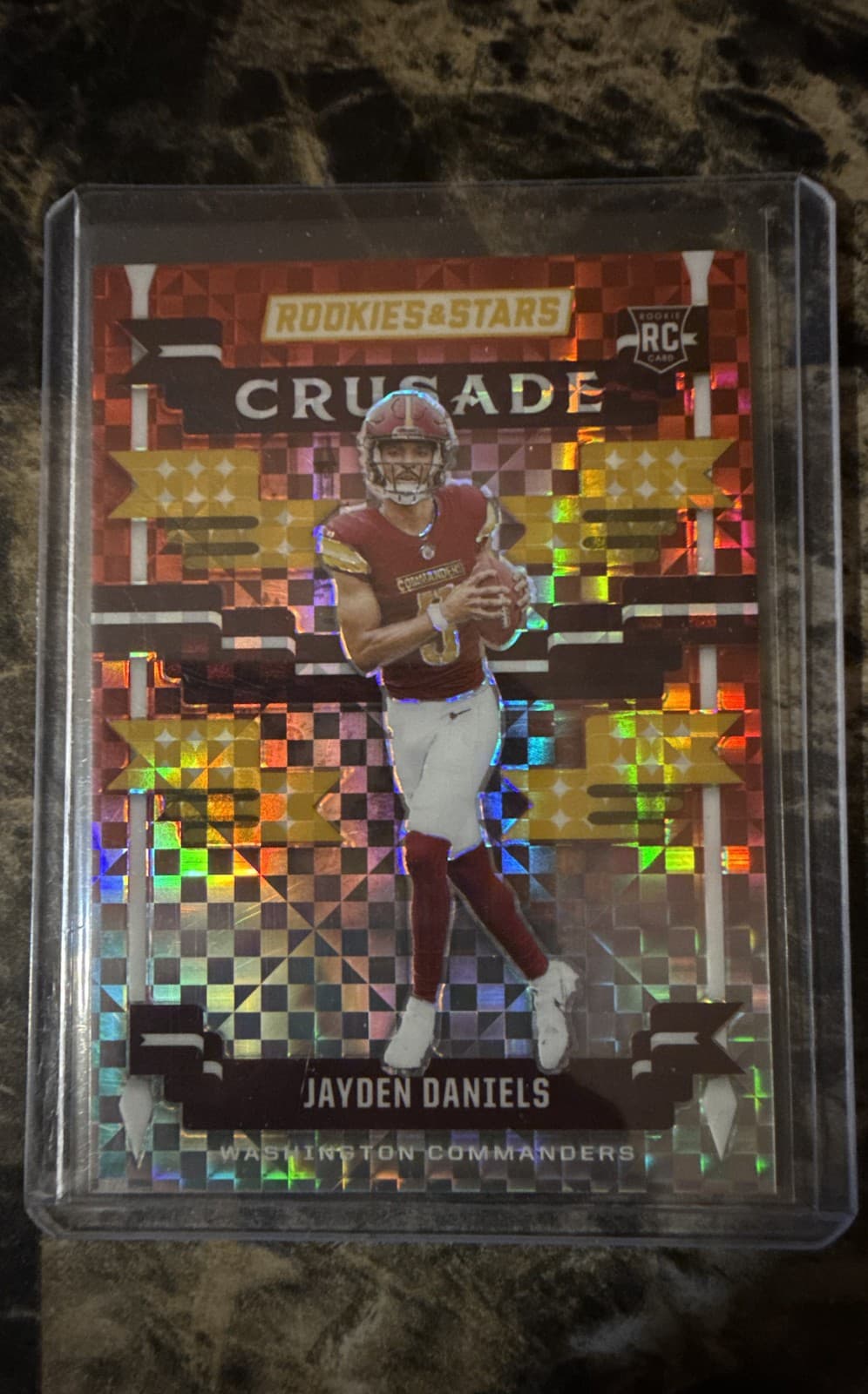 Crusade Jayden Daniels 2024 Panini 2024 Panini red
